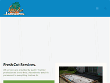 Tablet Screenshot of freshcutlandscaping.com